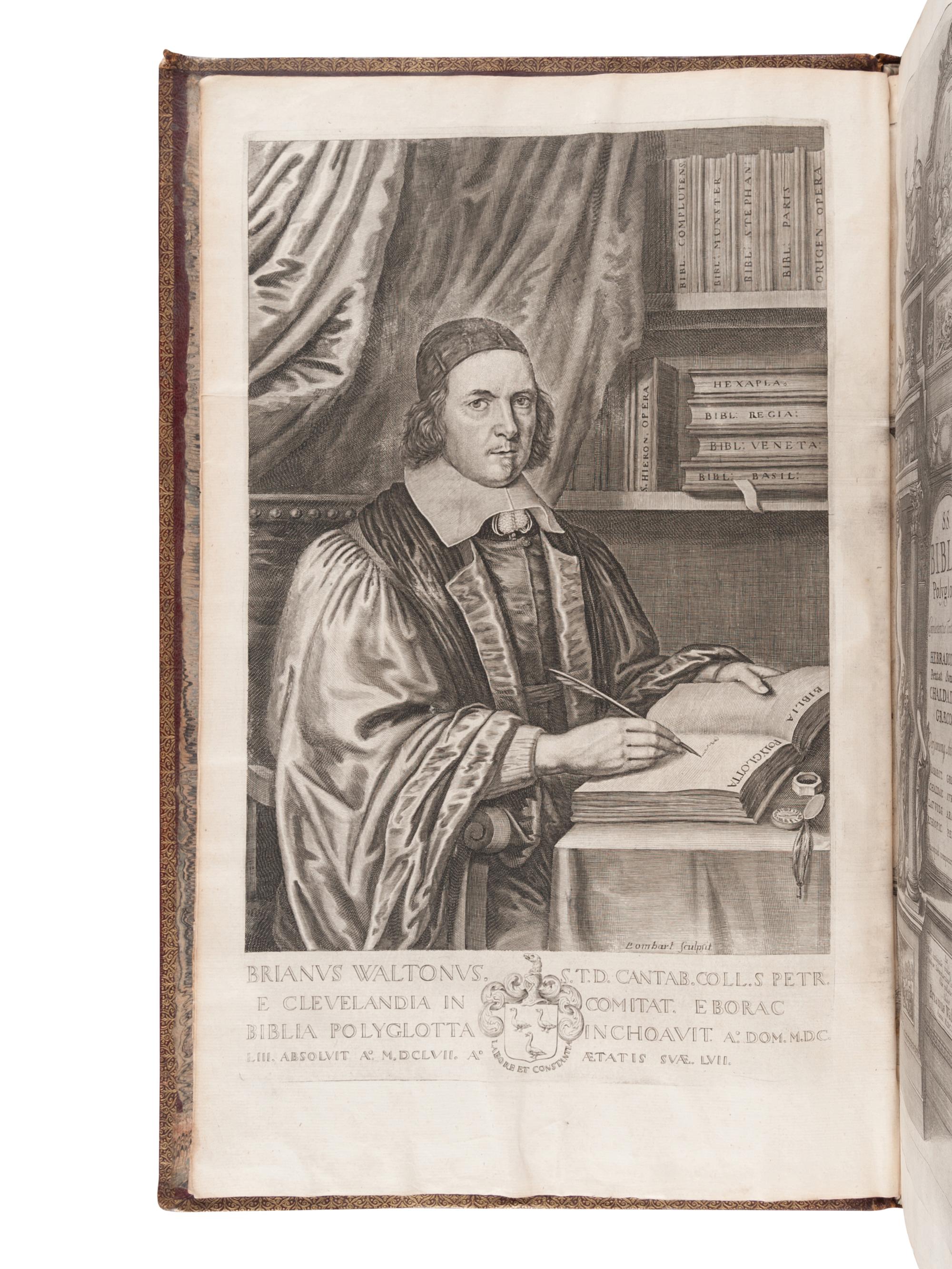 [BIBLE, Polyglot]. Biblia sacra polyglotta . Edited by Brian Walton. London: Thomas Roycroft, 1655-57.
