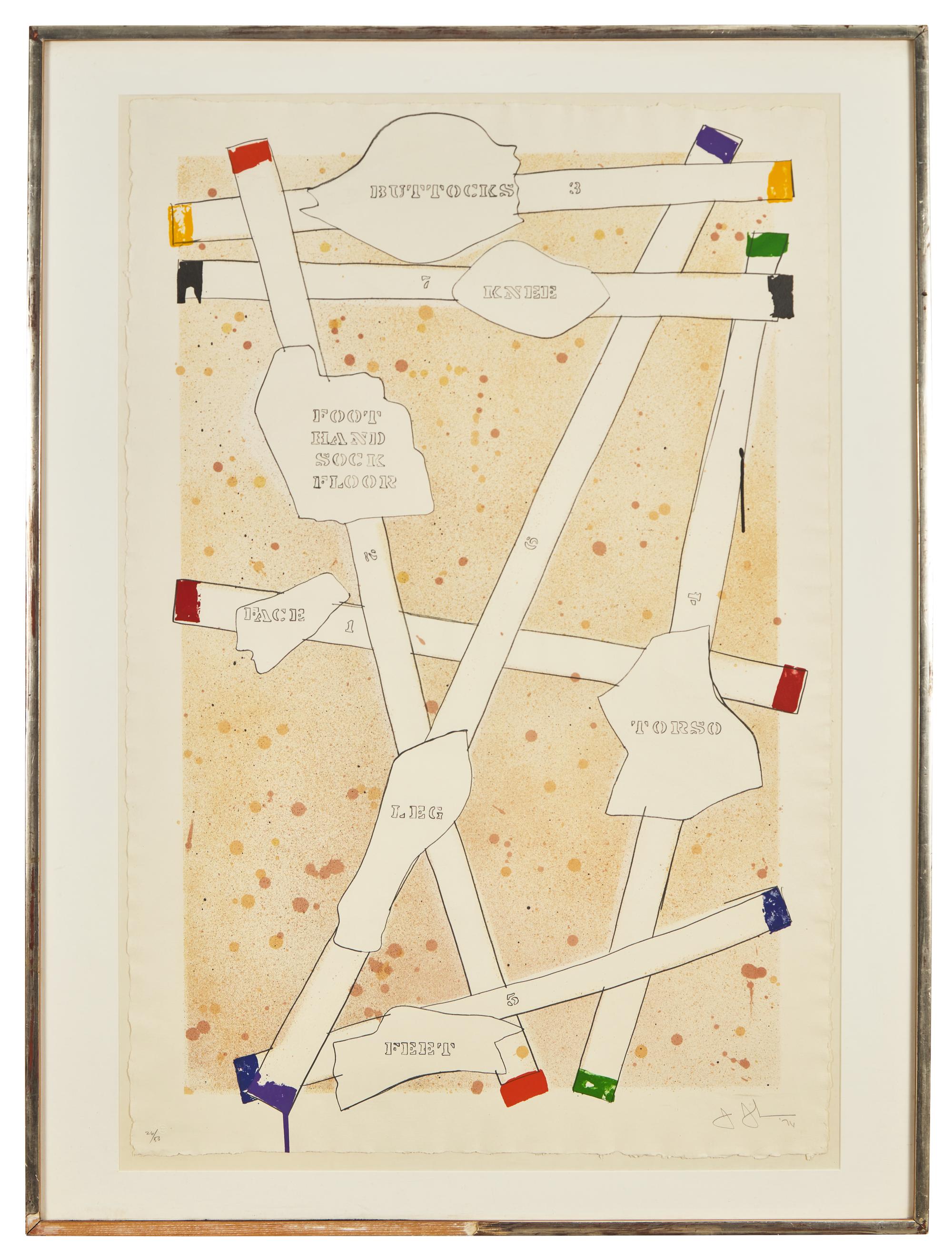 Sketch from Untitled I, from Casts from Untitled, 1974