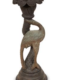A Goa Carved Wood Table Lamp Base