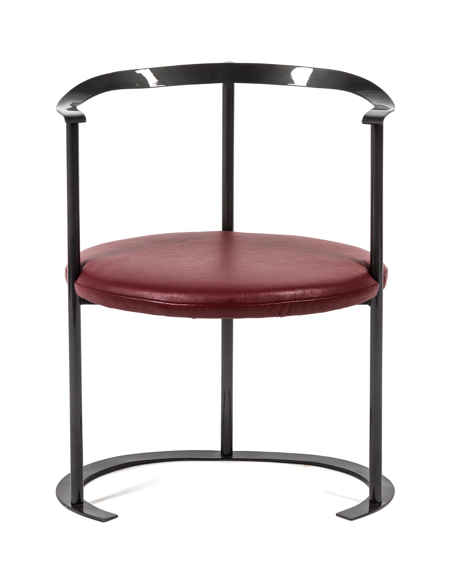 An Italian Metal Armchair Height 28 inches.