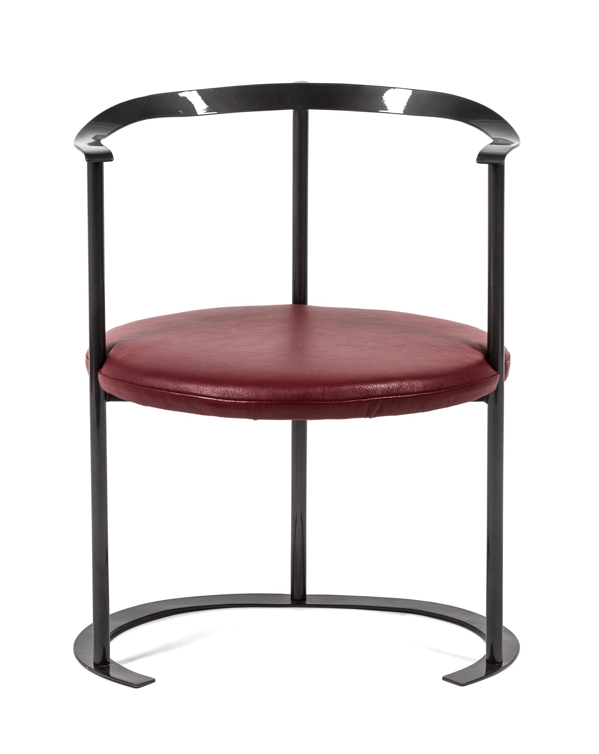 An Italian Metal Armchair Height 28 inches.