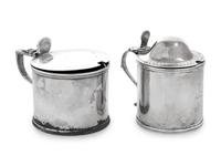 Two English Silver Mustard Pots