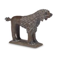 Carved and painted figure of a poodle Robert Stauffer, late 20th century