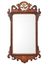 A Federal Style Walnut Mirror