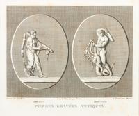 A Collection of Six French Prints of Classical Statues Largest: 9 x 11 inches. — AFTER J.B. WICAR