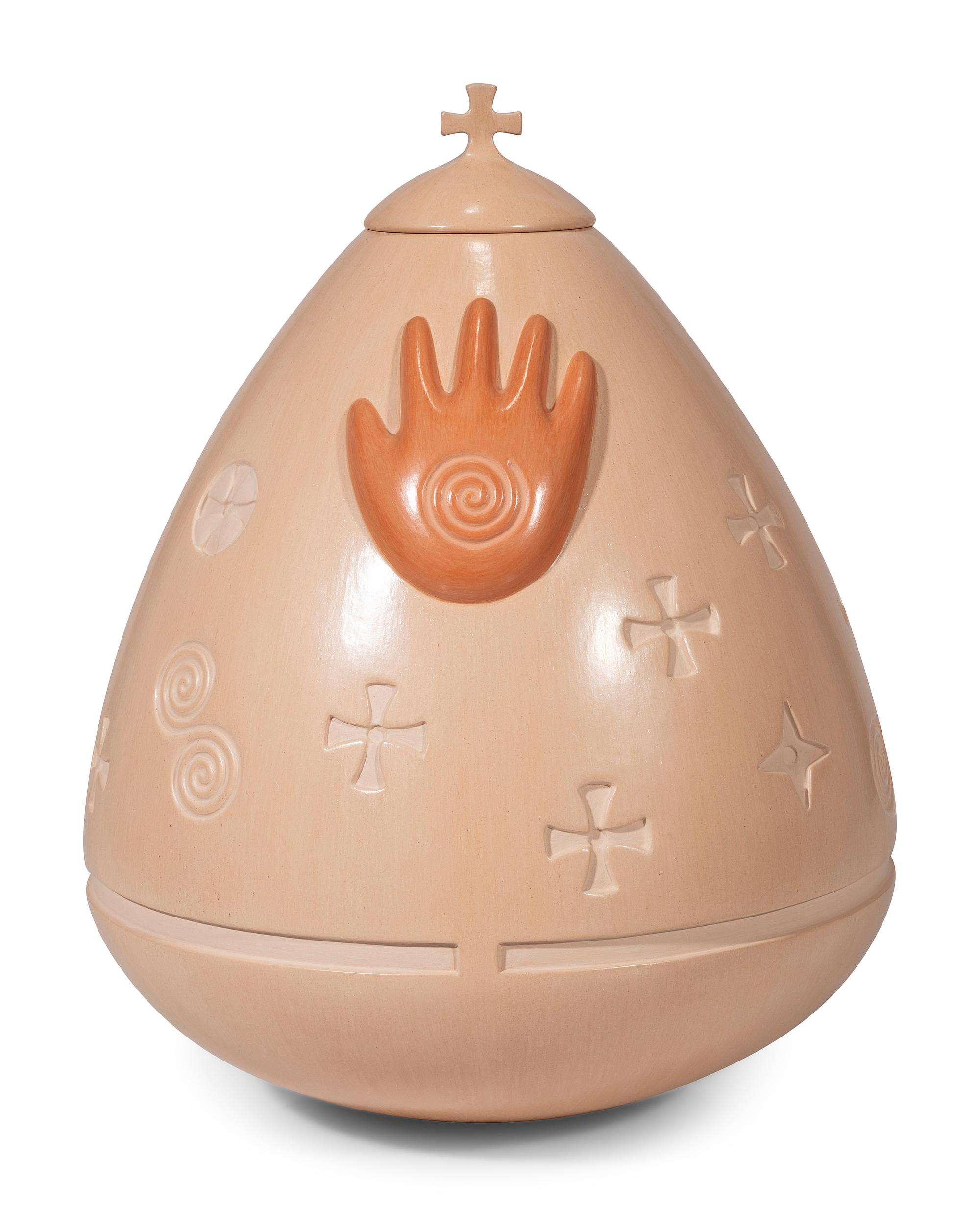 Lidded Pottery Jar