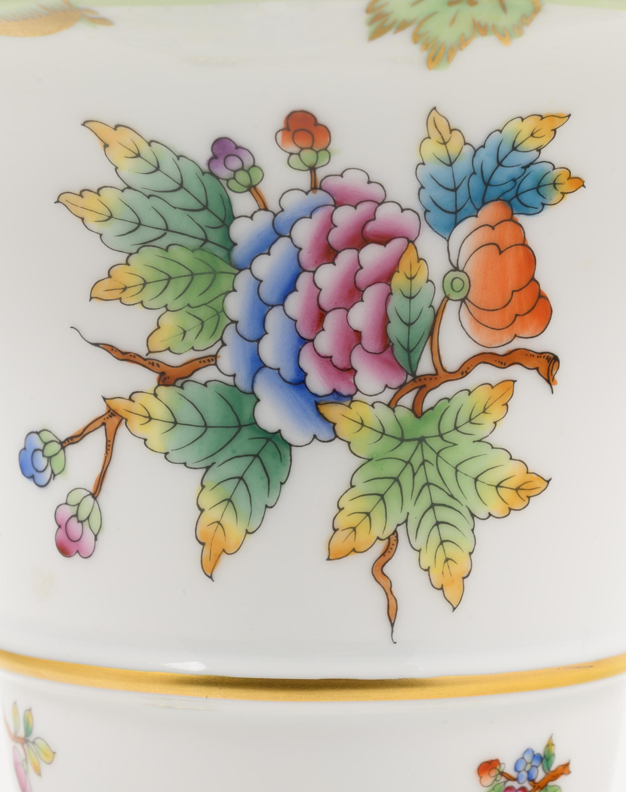 A Herend Porcelain Queen Victoria Vase