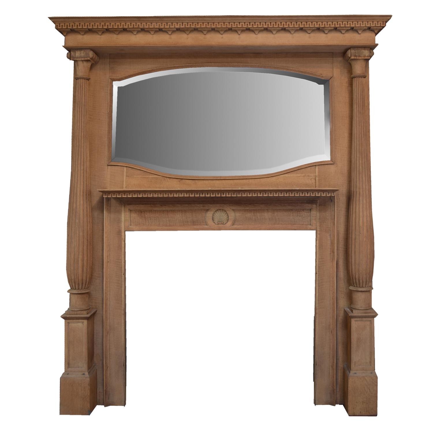 A Full Mantel with Mirror 71" W x 12" D x 84" H — United States, Circa 1890