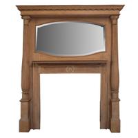 A Full Mantel with Mirror 71" W x 12" D x 84" H — United States, Circa 1890