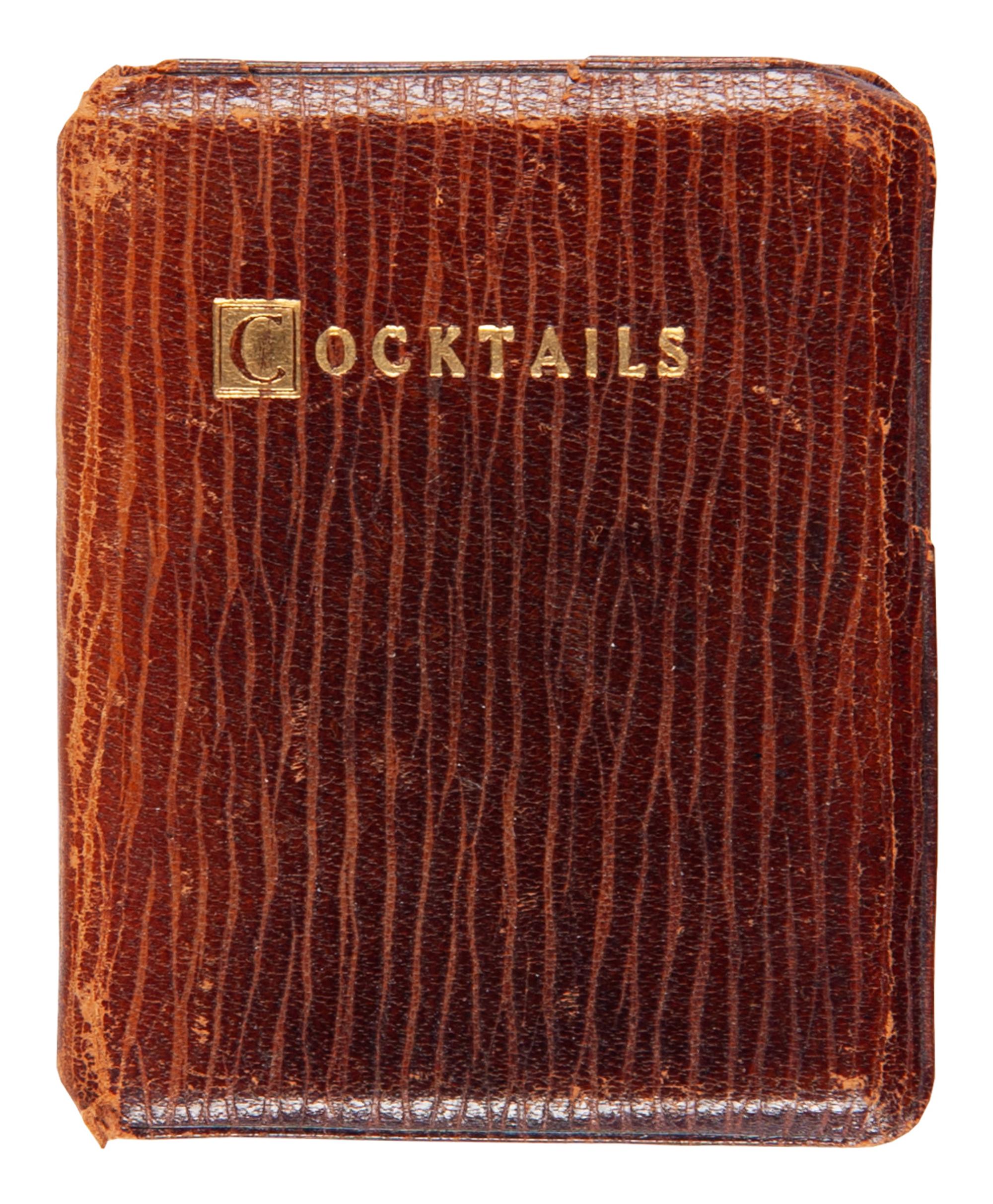 [MINIATURE BOOKS]. The Tiny Book on Cocktails . Providence, RI: Livermore & Knight Co., 1905.