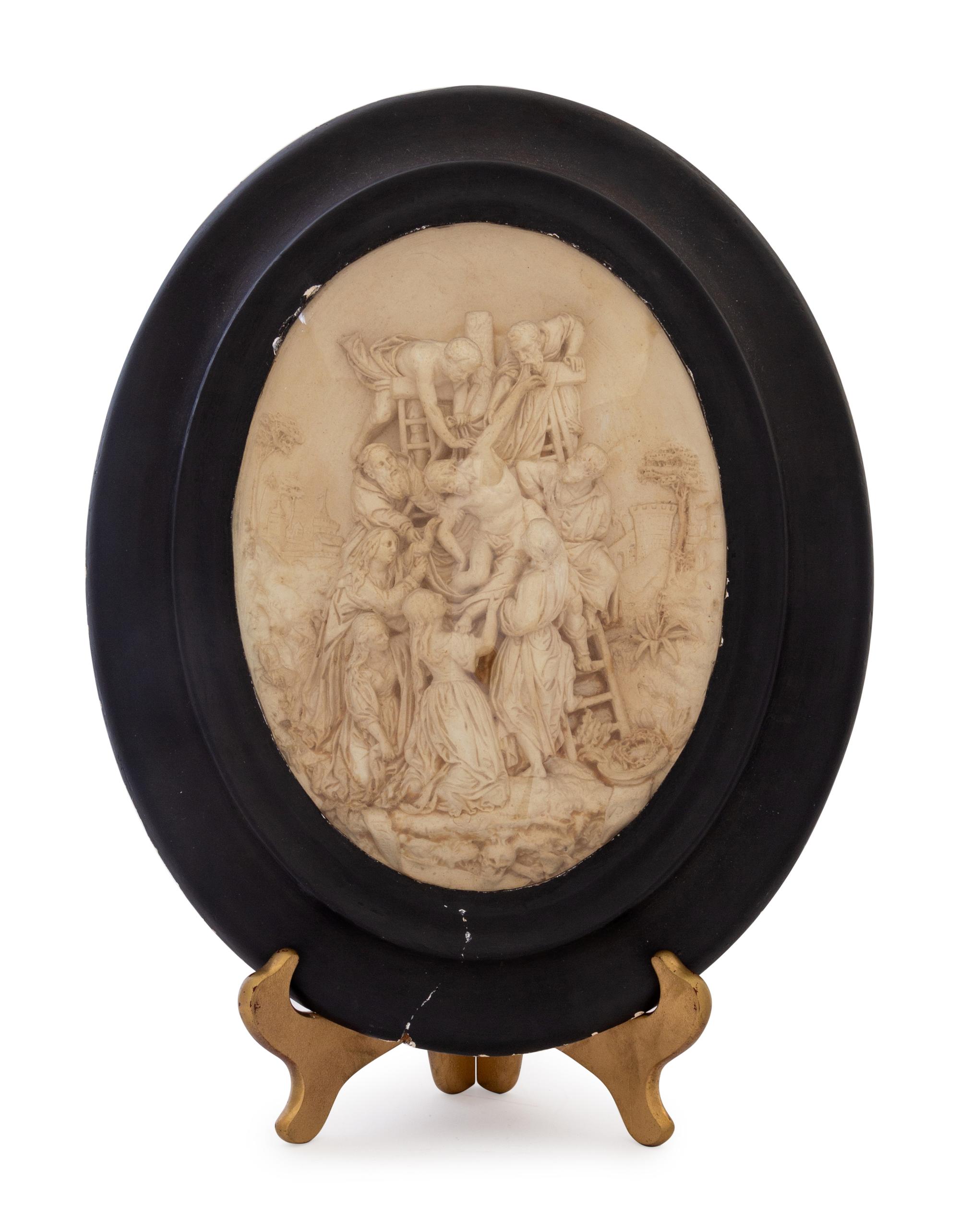 A Continental Composition Relief Plaque