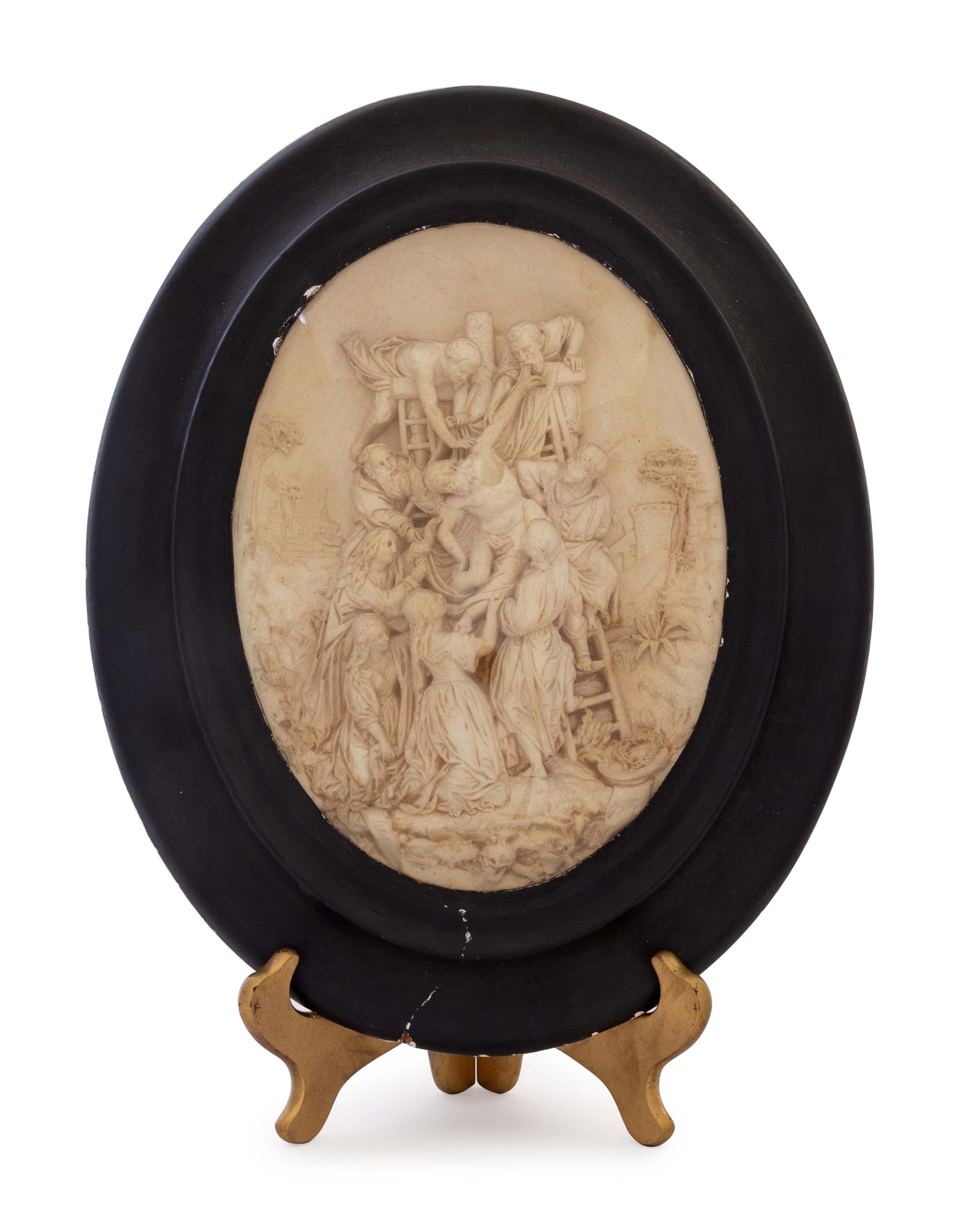 A Continental Composition Relief Plaque