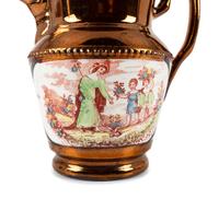 Two Copper Luster Jugs