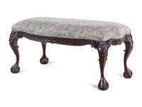 An Indonesian Carved Mahogany Bench