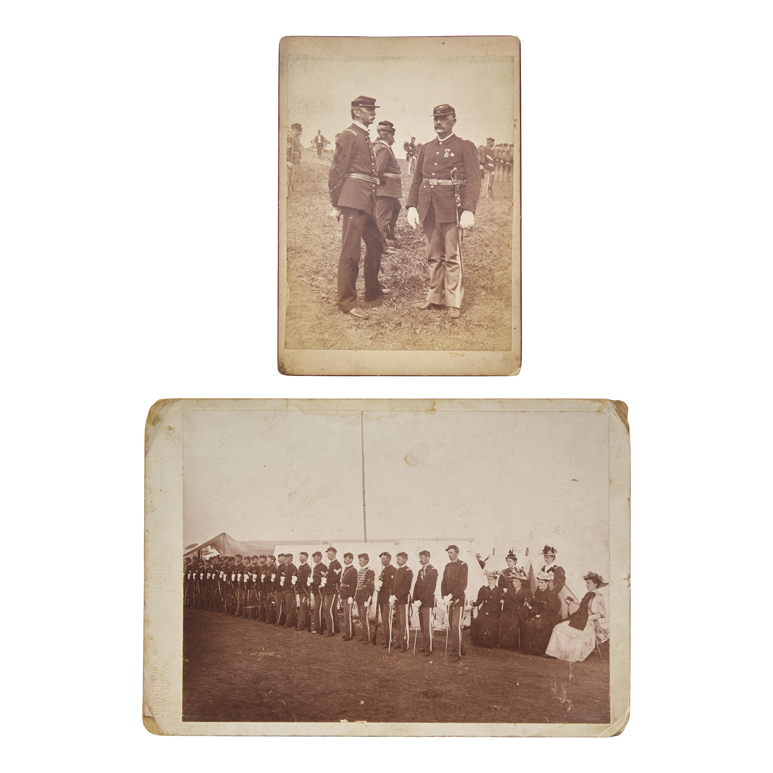 [Native-Americana] Group of 5 photographs of officers who served in the Indian Wars, including Nelson Miles