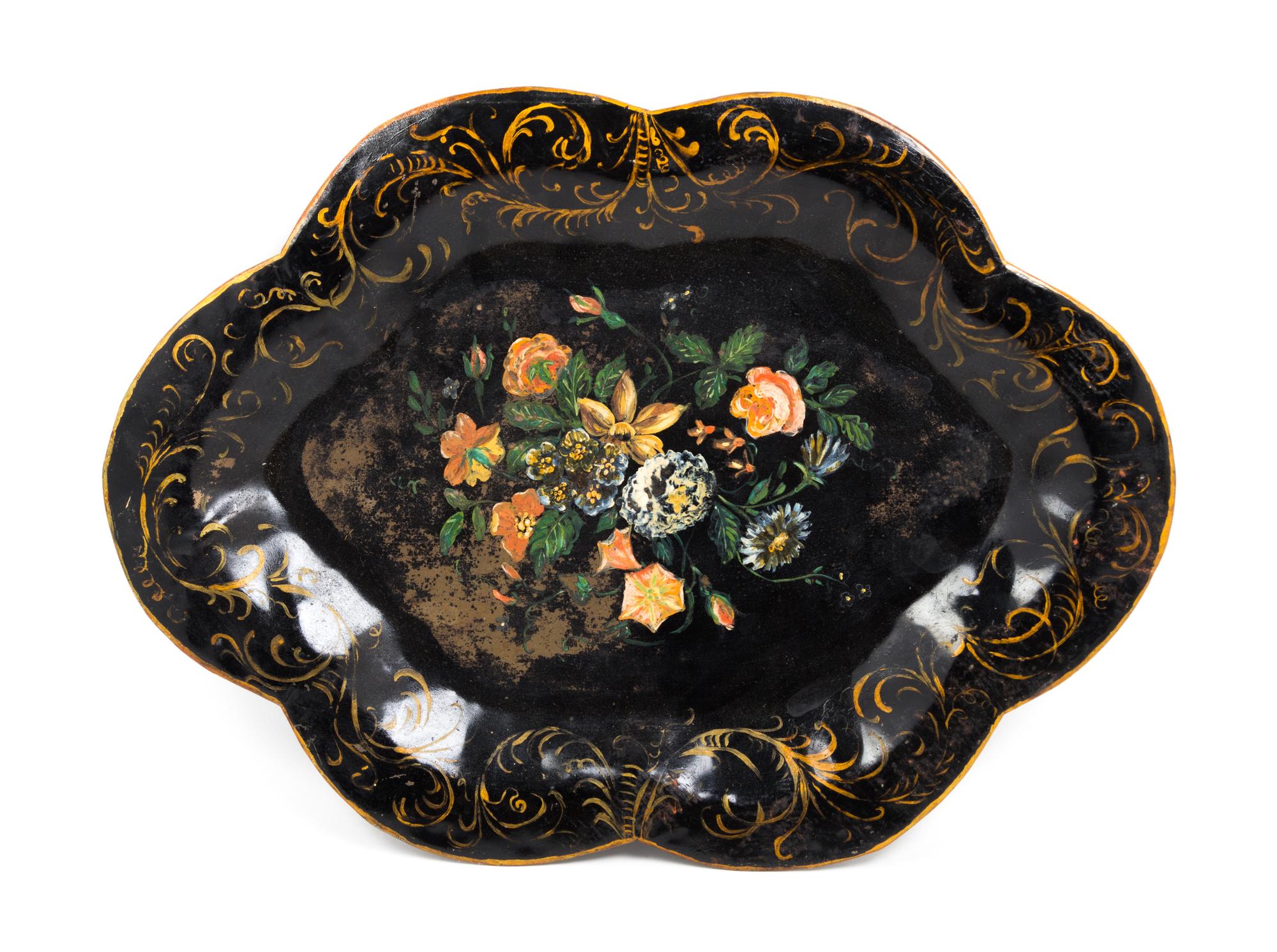 Five Victorian Trays Width of widest 30 inches. — 19th/20th CENTURY