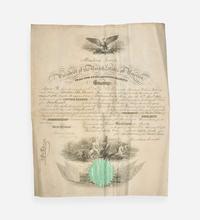 [Presidential] [Bunce, Francis M.] Lincoln, Abraham Signed Military Commission