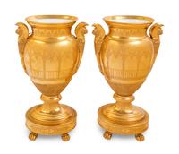 A Pair of Paris Porcelain Vases