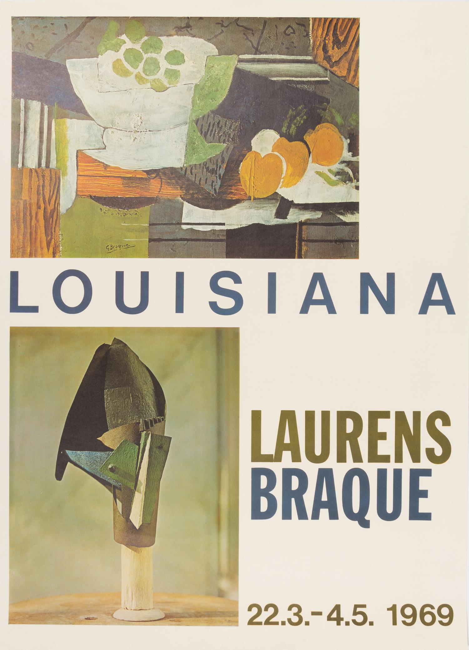 After Claude Laurens Braque, (20th century), Louisiana Exhibition Poster, 1969