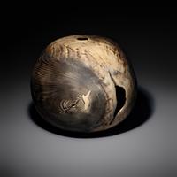 Black Pot Dawn turned wood vessel, 2000