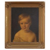 American School 19th century Portrait of a young girl