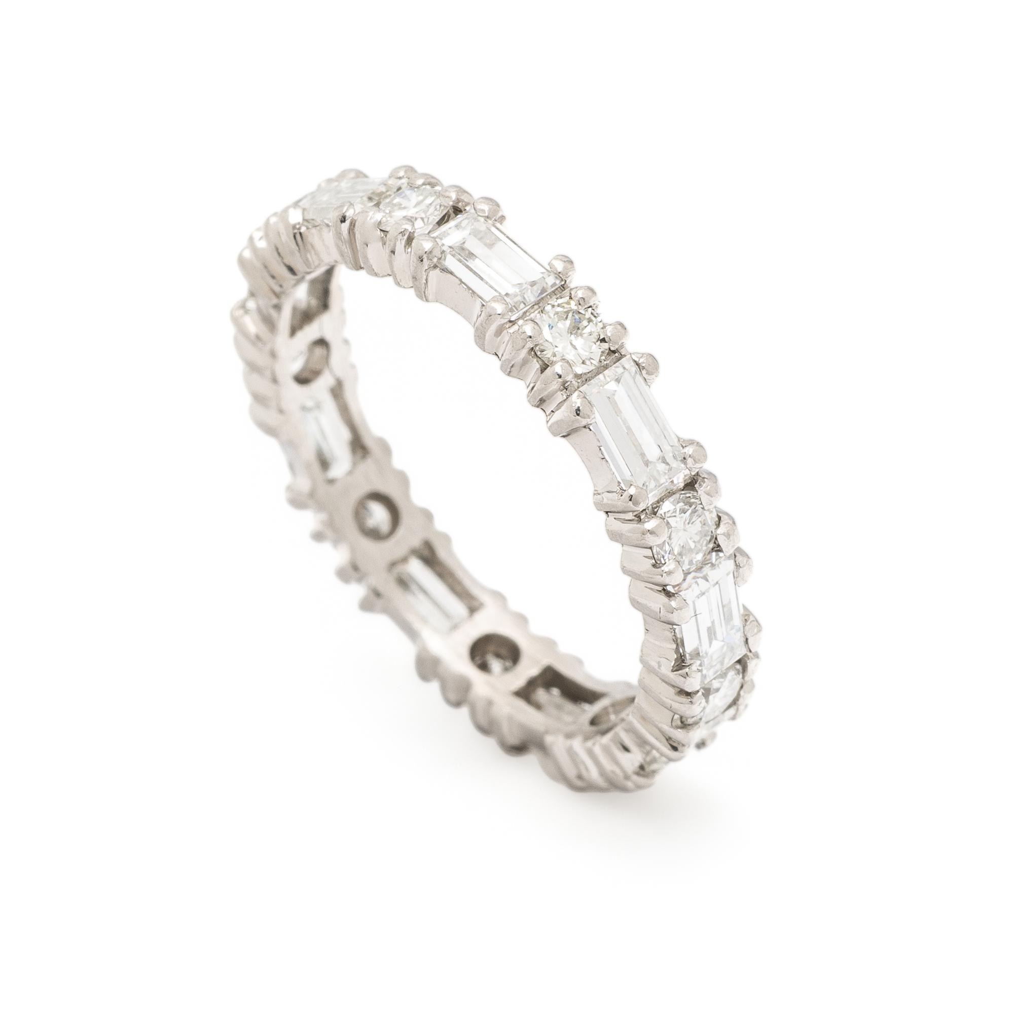 DIAMOND AND PLATINUM ETERNITY BAND