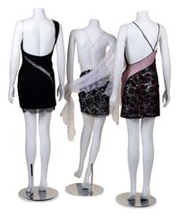 Three Geoffrey Beene Dresses with Lace, 1991