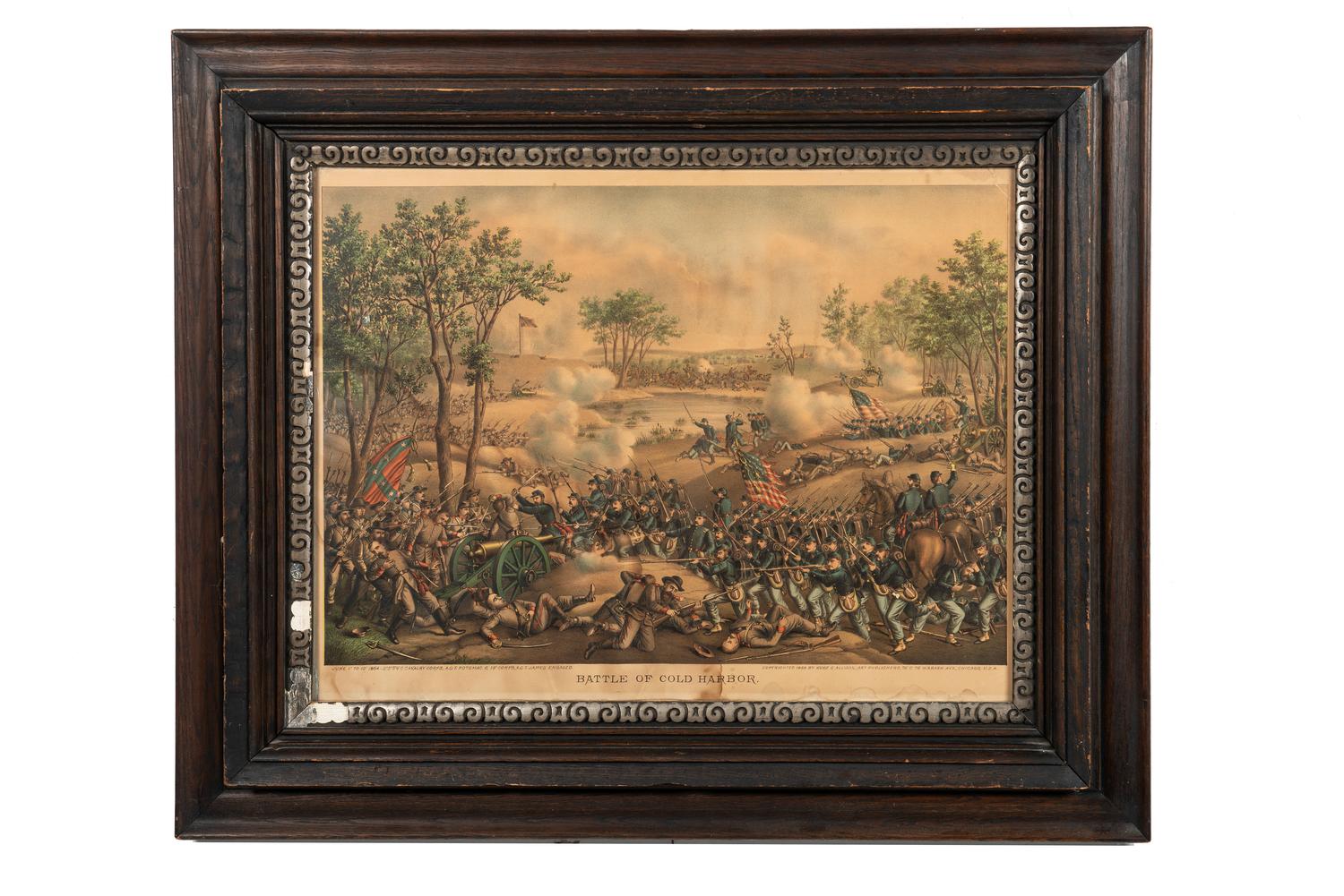 [CIVIL WAR]. A group of 7 lithographs by Kurz & Allison and Currier & Ives, comprising: