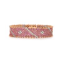 PINK SAPPHIRE AND DIAMOND BRACELET
