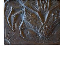 A Copper Cancer Zodiac Sign 13" W x .5" D x 13" H — Italy, Mid-20th Century
