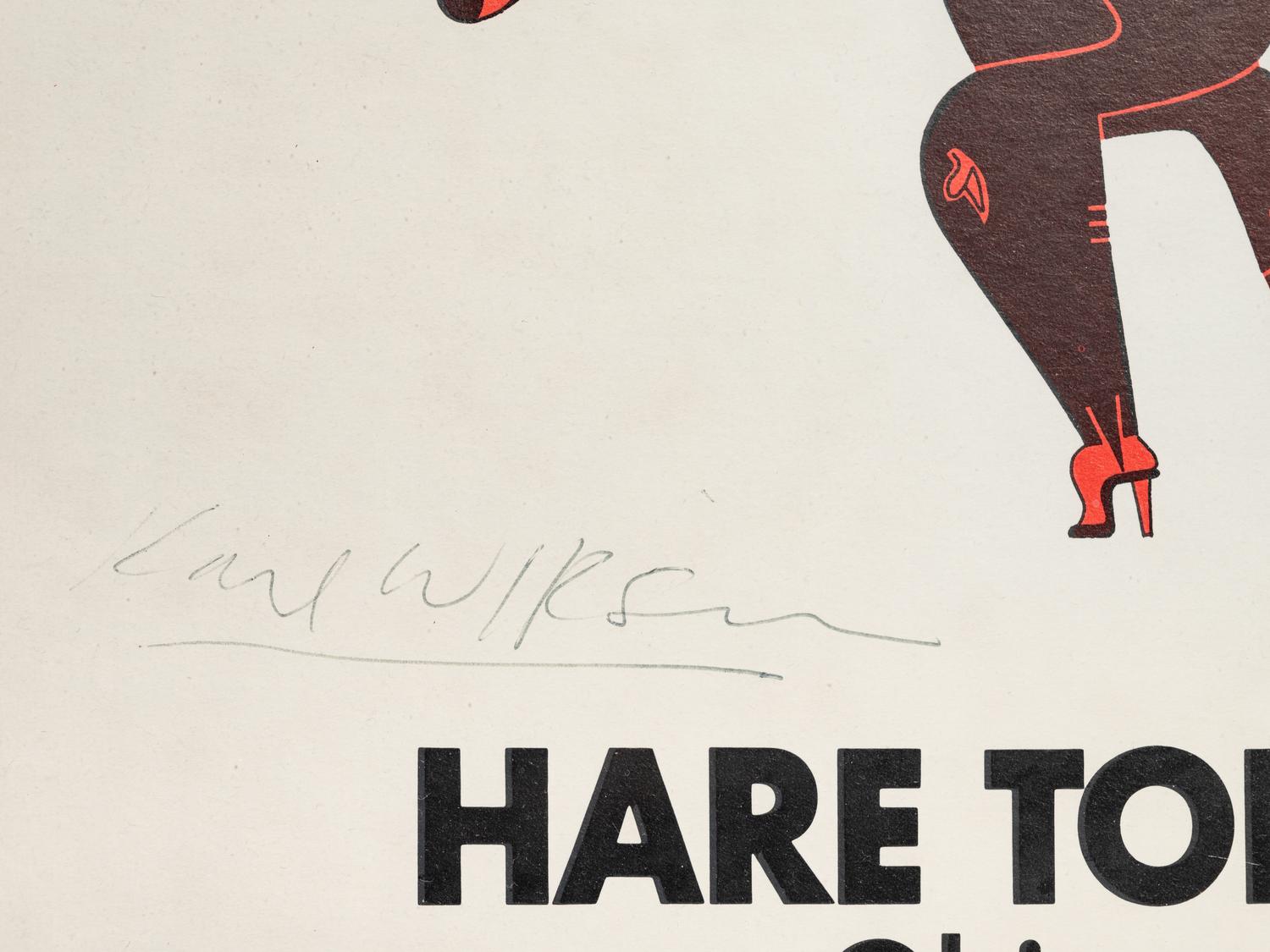 Dancing Hare Toddy, Dancing Kong Tamari, together with a signed Hare Toddy Kong Tamari Objects selected by Karl Wirsum Exhibition Poster
