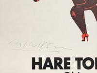 Dancing Hare Toddy, Dancing Kong Tamari, together with a signed Hare Toddy Kong Tamari Objects selected by Karl Wirsum Exhibition Poster
