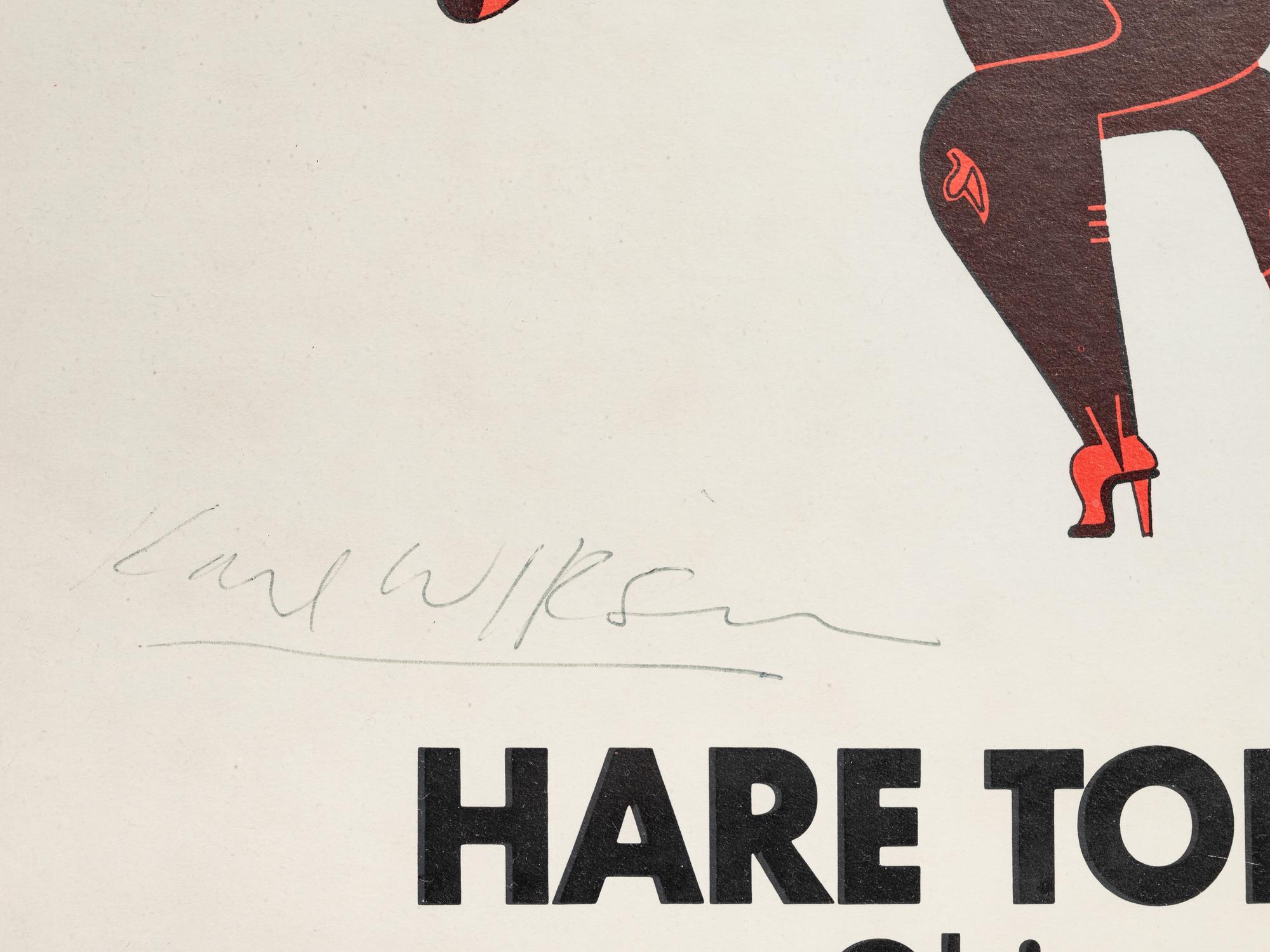 Dancing Hare Toddy, Dancing Kong Tamari, together with a signed Hare Toddy Kong Tamari Objects selected by Karl Wirsum Exhibition Poster