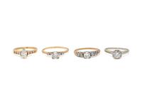 COLLECTION OF DIAMOND RINGS