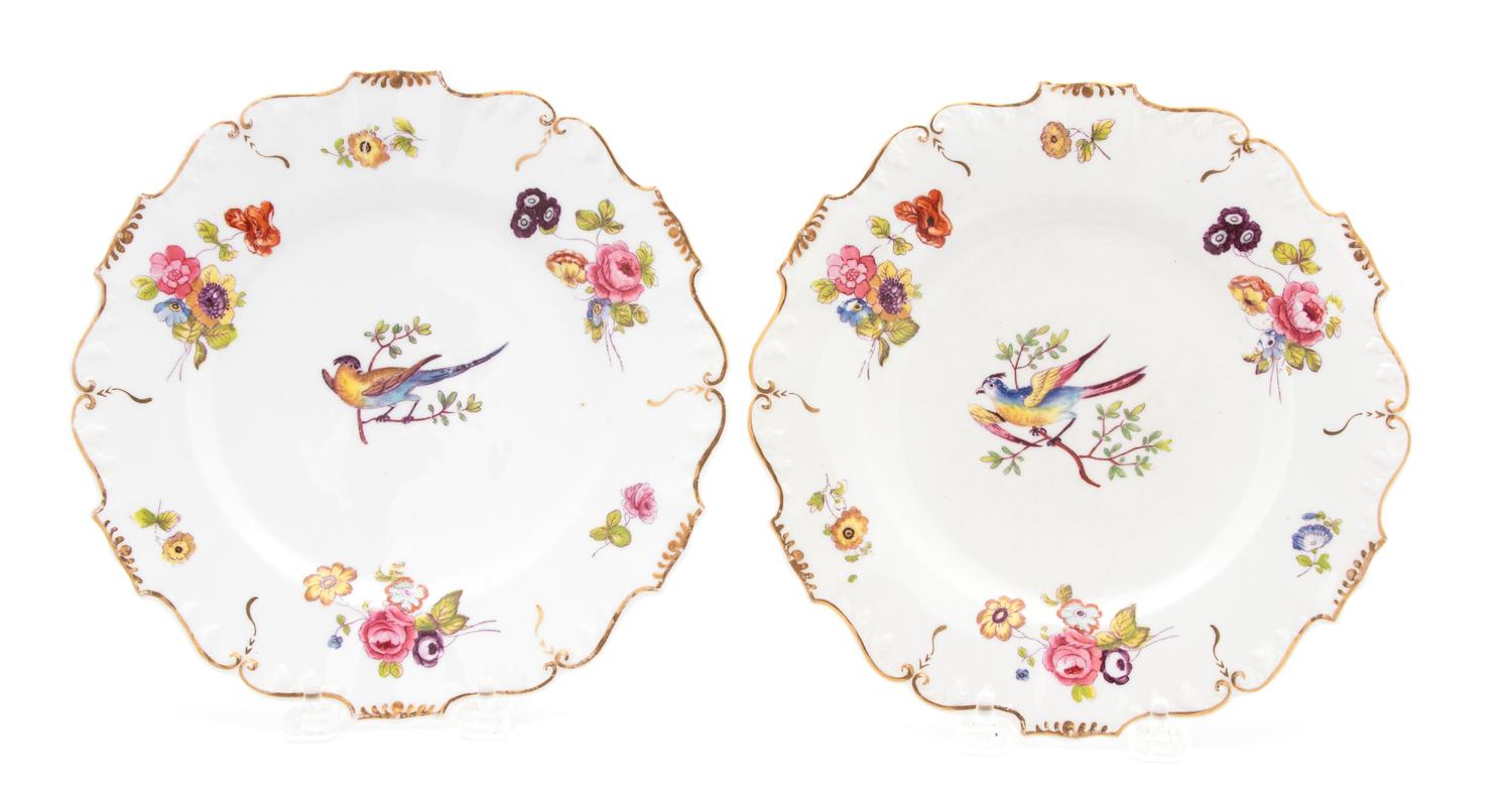 A Set of Six English Porcelain Plates