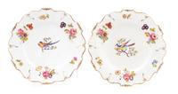 A Set of Six English Porcelain Plates