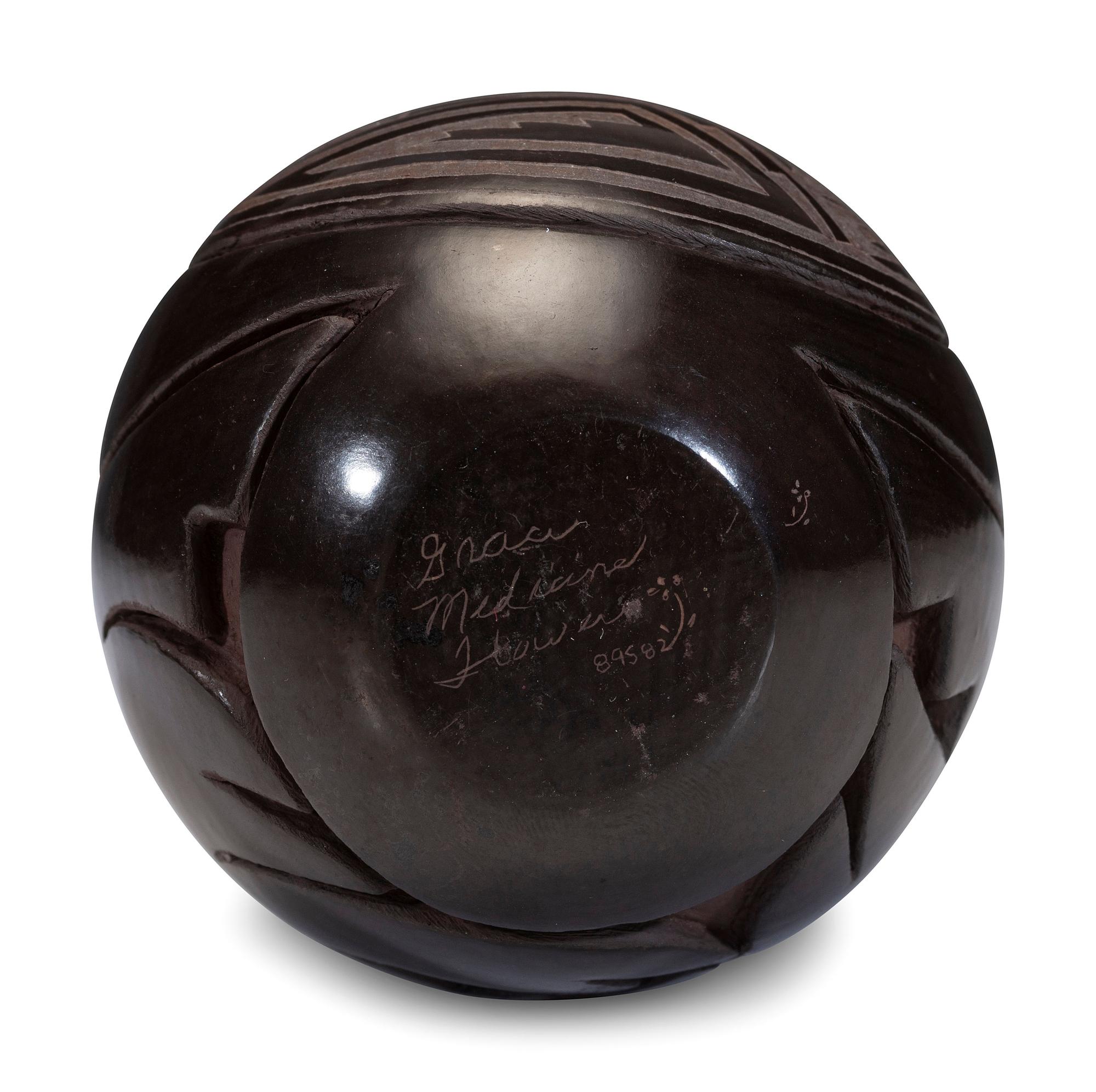 Sgraffito Blackware Jar