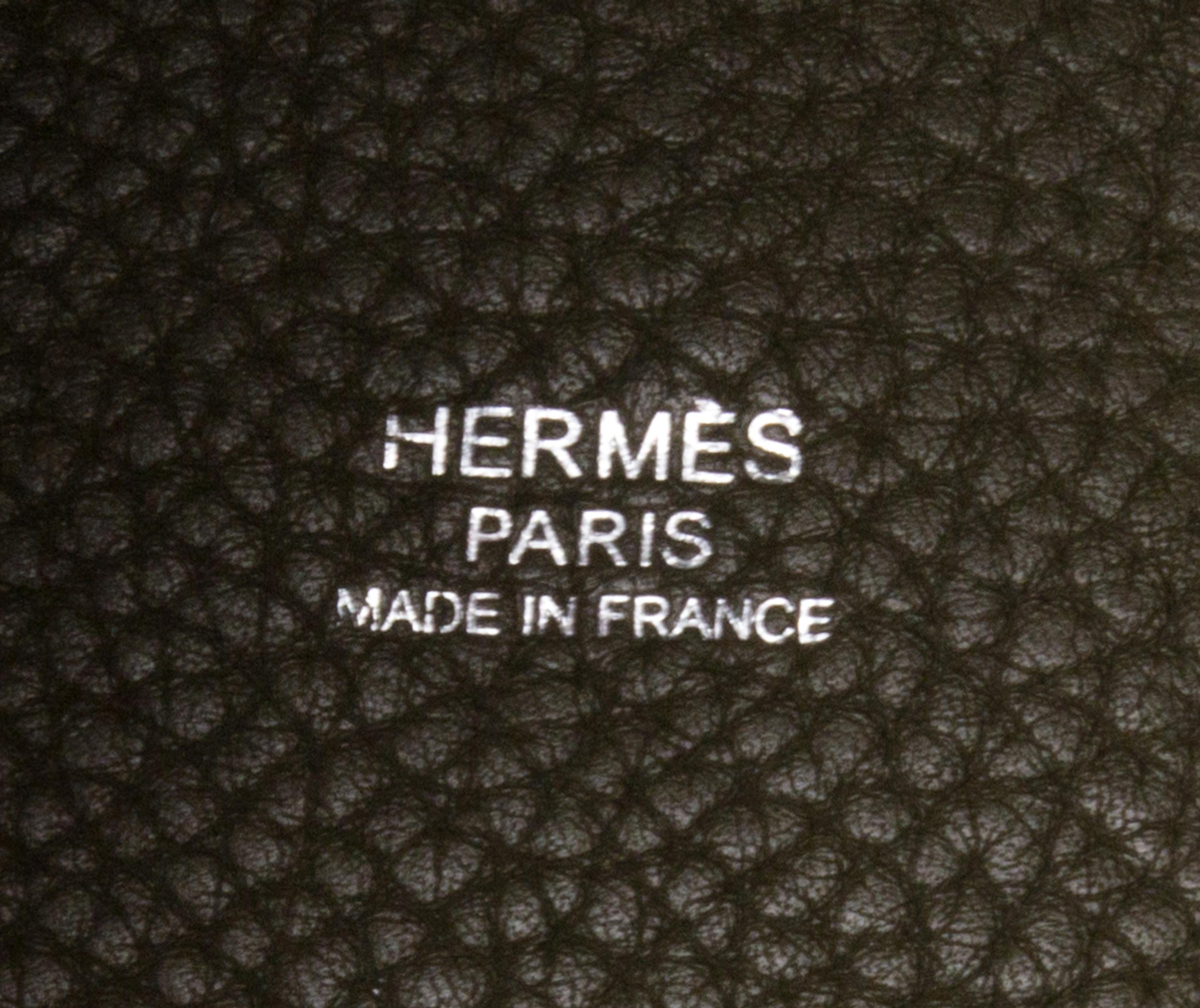 An Hermes Vert Veronese Taurillon Clemence Picotin Lock GM Handbag, 10.5" x 10.5" x 8.5".