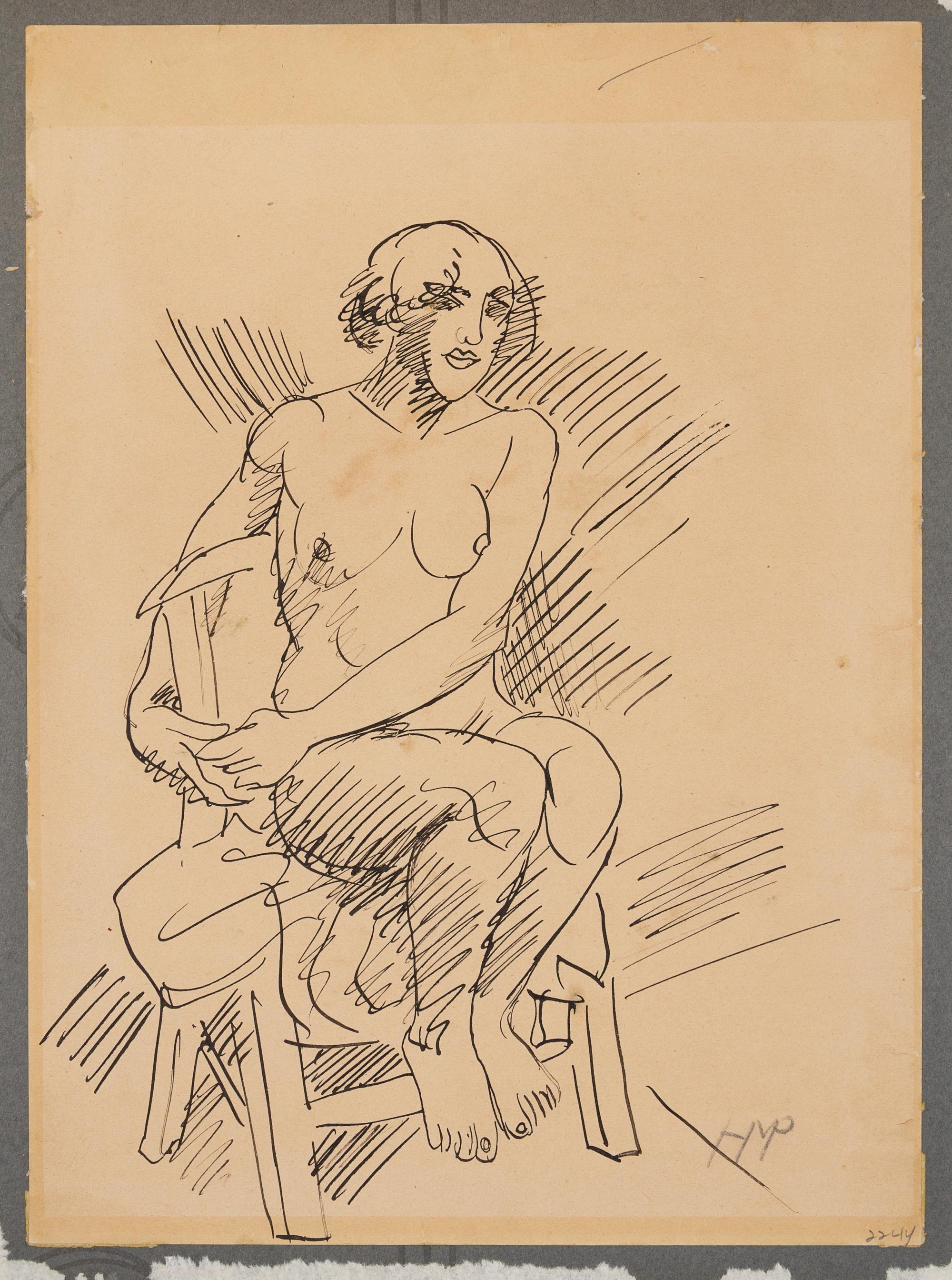 Sitzender Frauenakt (Seated Woman), c. 1918