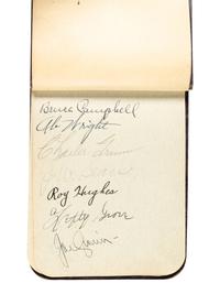 A 1930s Multi-Signed Autograph 1930s Baseball Autograph Book Including Jimmie Foxx (Beckett Authentication Services Letter BAS Certified),