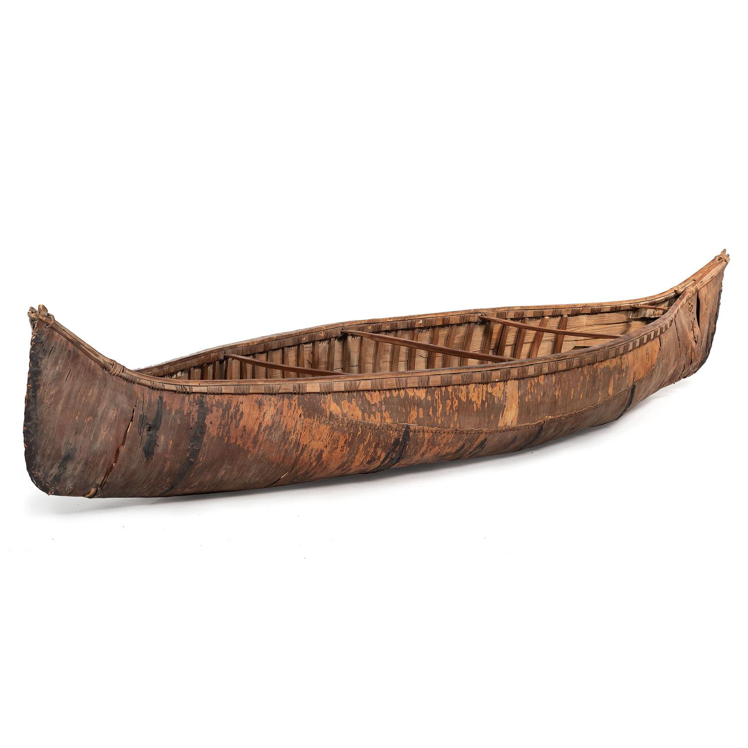 Anishinaabe Birchbark Canoe, Full Size