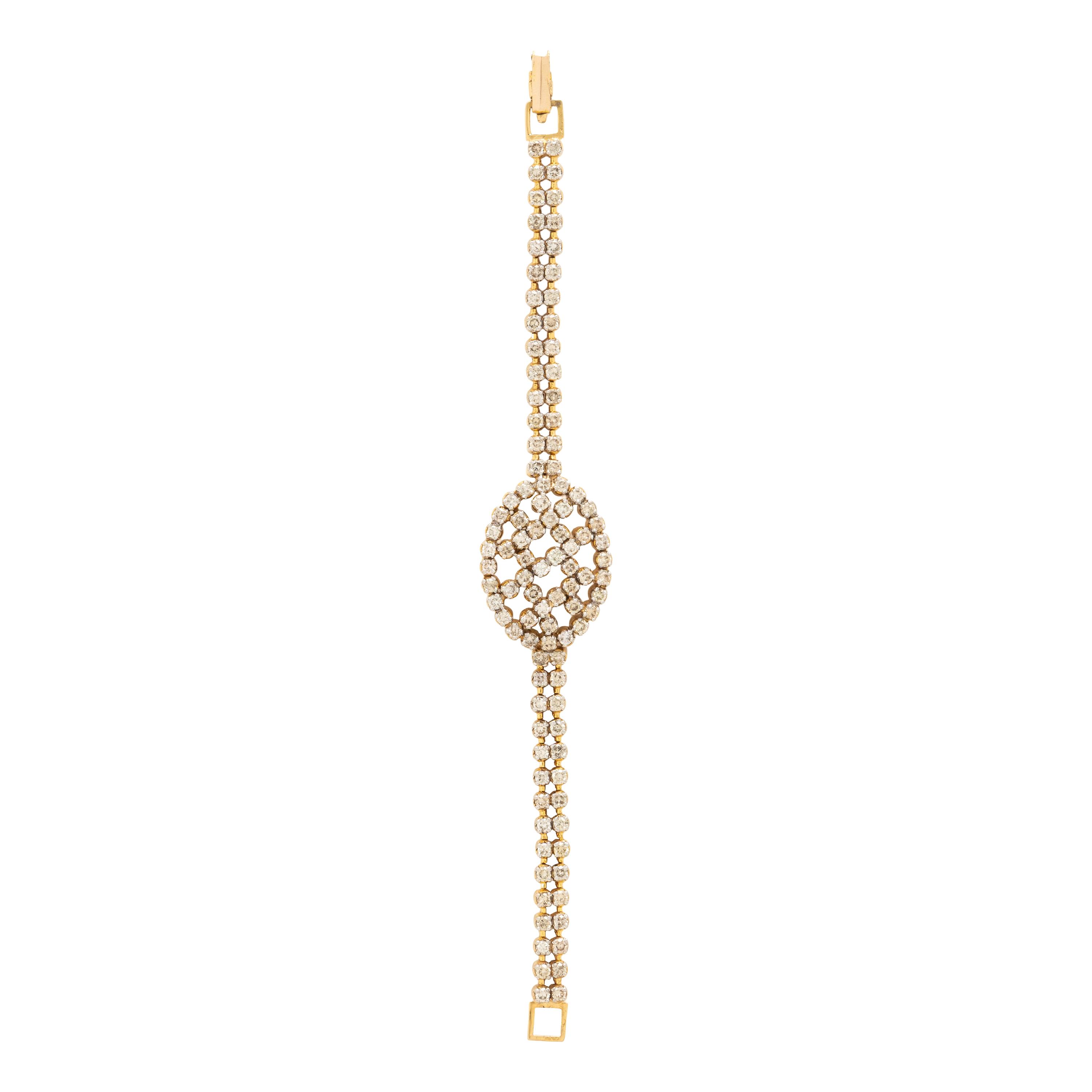 Yellow Gold and Diamond Bracelet