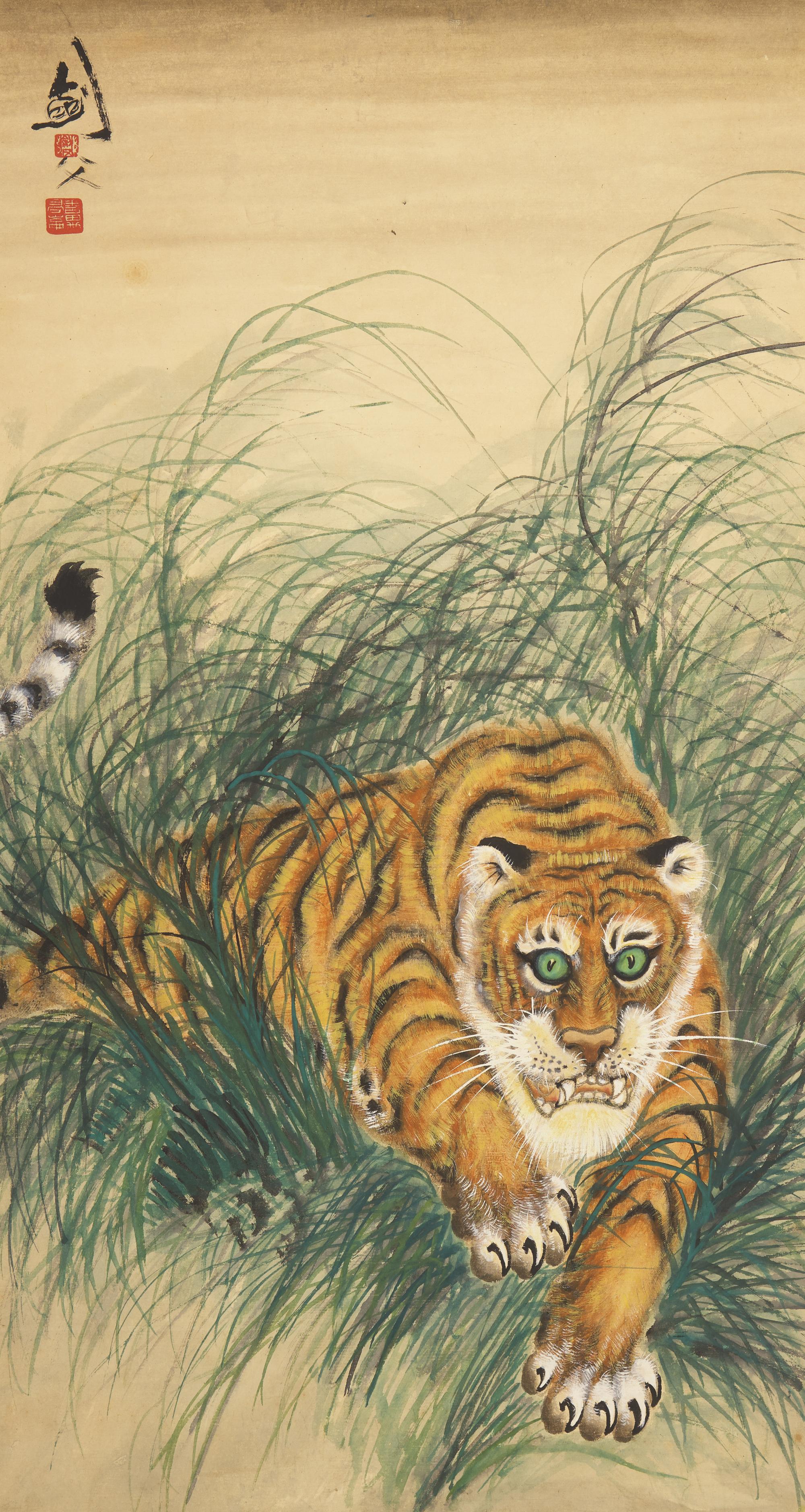 Three Chinese Paintings — 謝稚柳（款），高奇峰（款）及其他