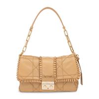 Christian Dior, New Lock Flap Bag in Tan Lambskin Leather
