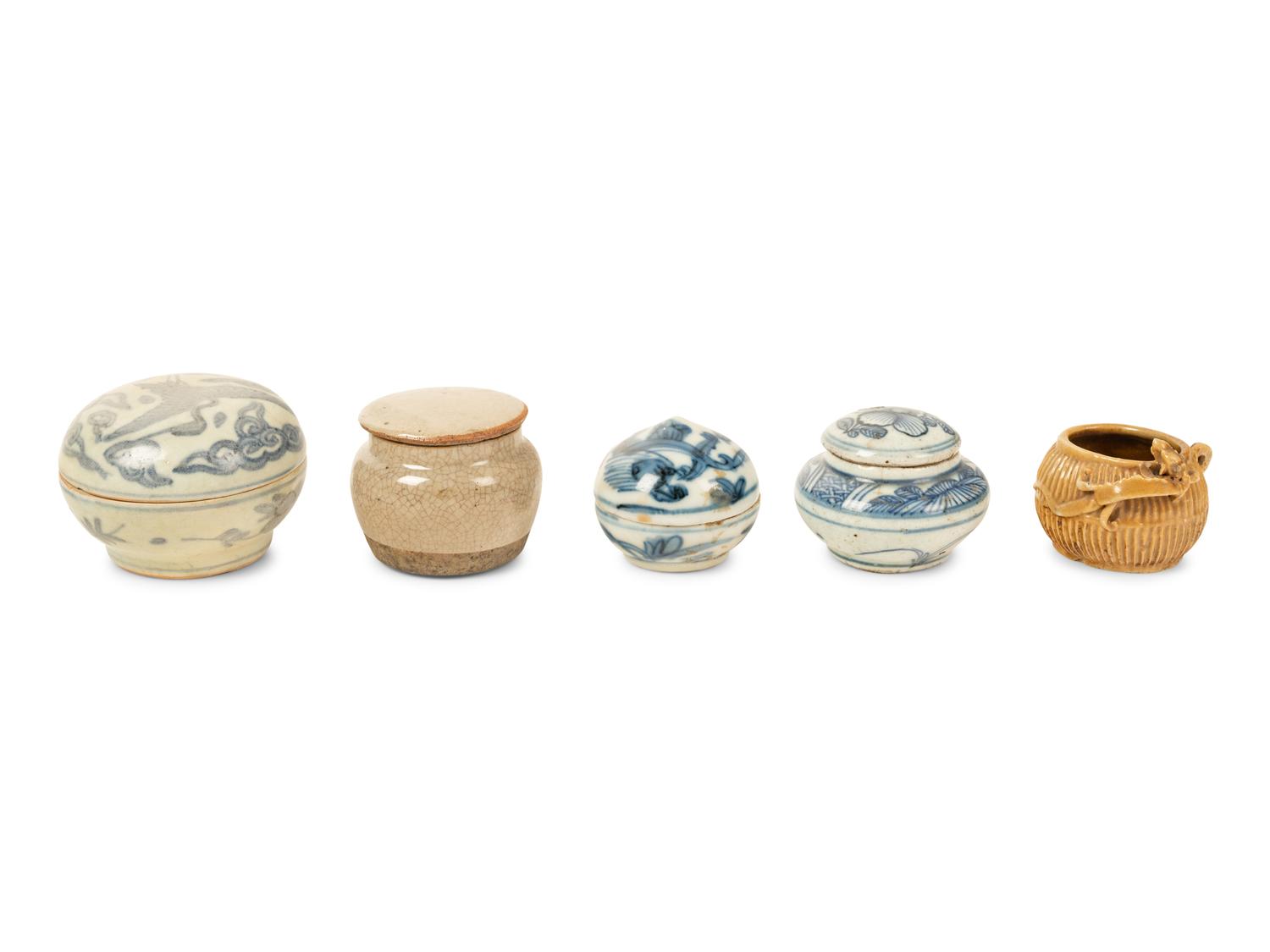 Five Chinese Porcelain Articles