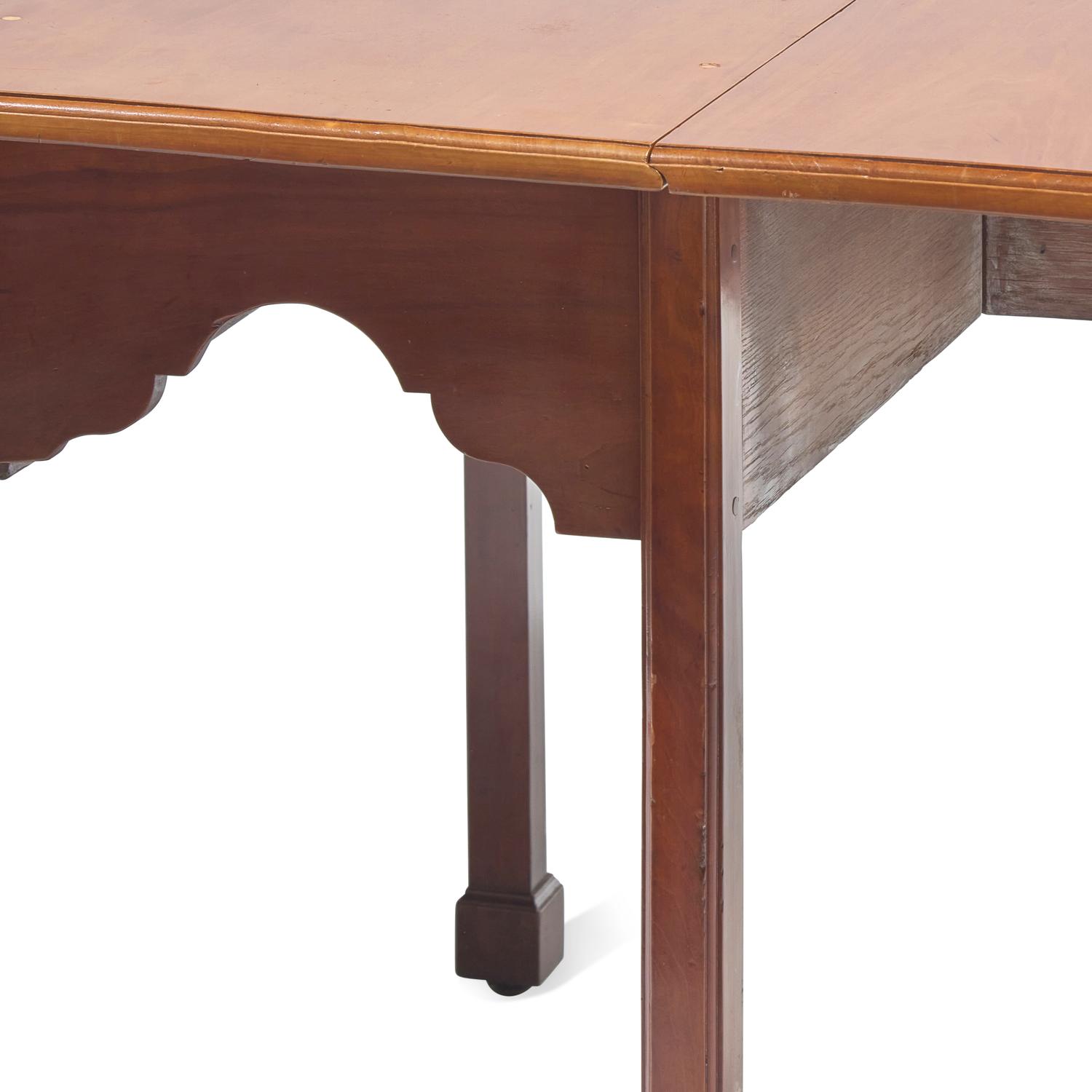 A Chippendale Cherrywood Drop-Leaf Dining Table