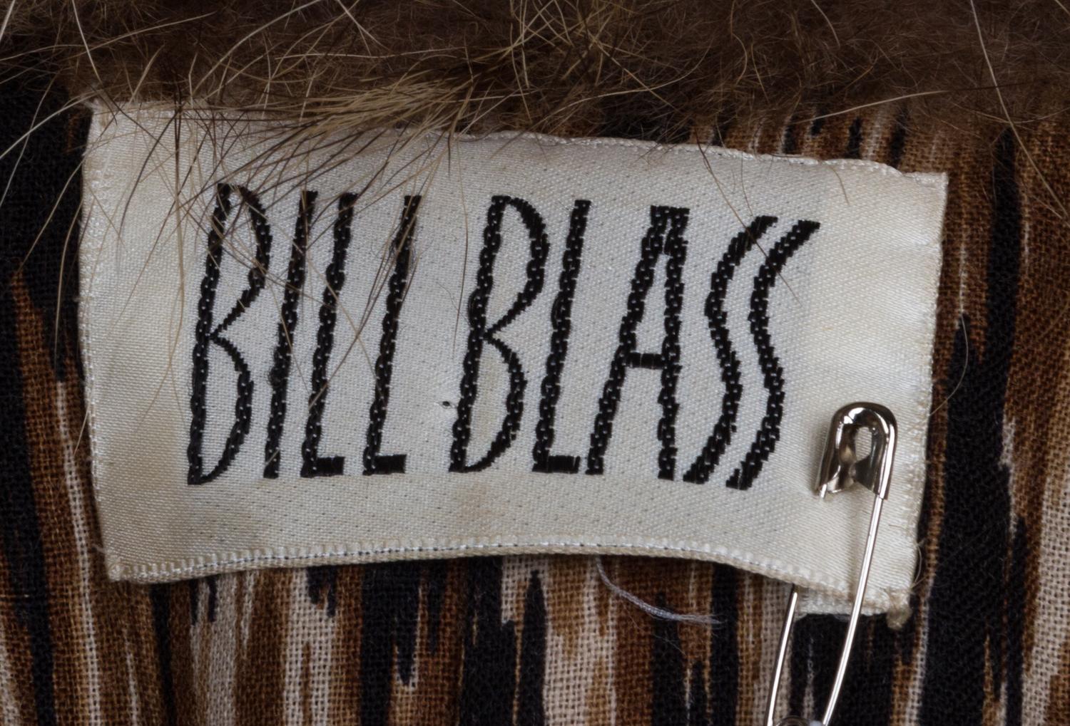 A Bill Blass Felt Animal Print Coat,