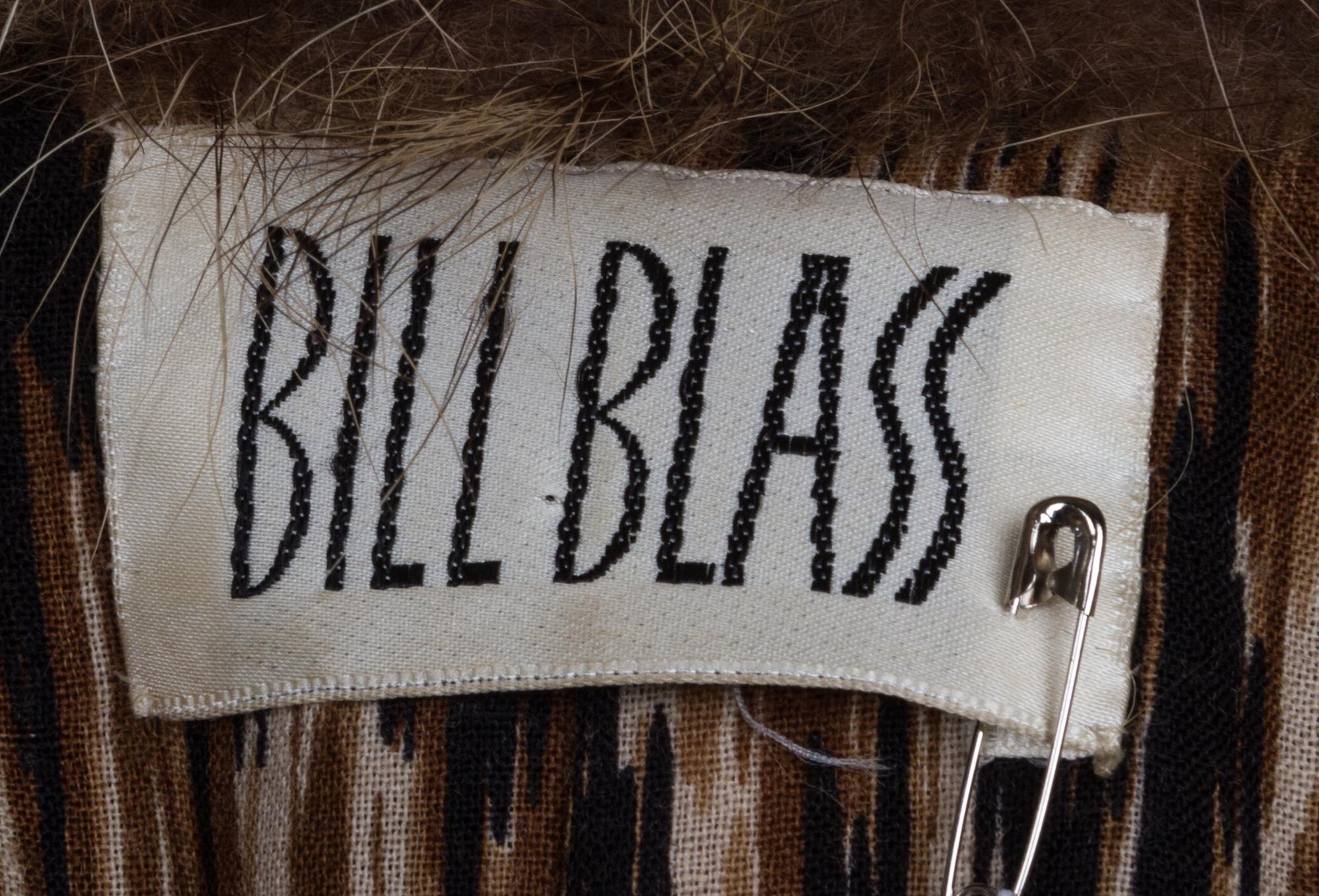 A Bill Blass Felt Animal Print Coat,