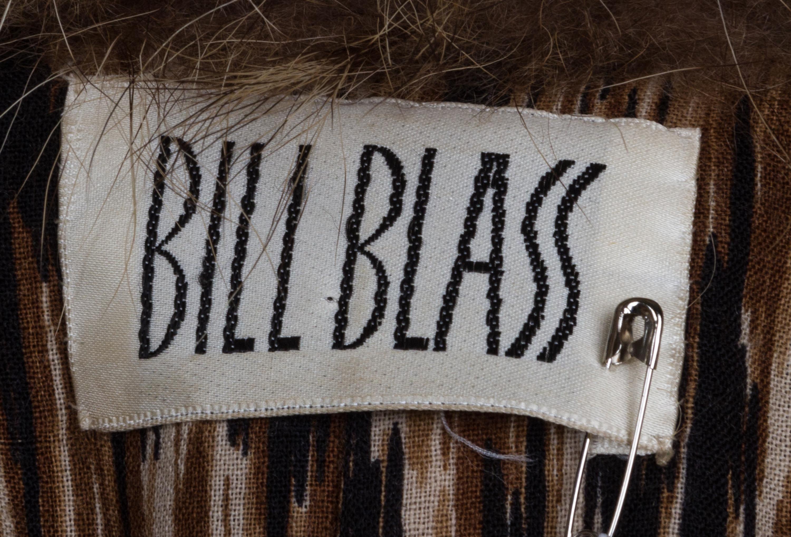 A Bill Blass Felt Animal Print Coat,