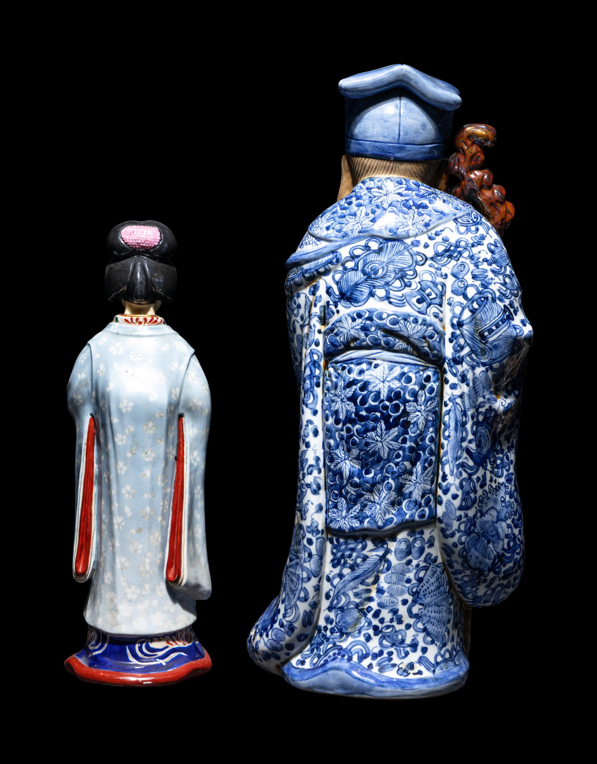 Two Japanese Porcelain Figures